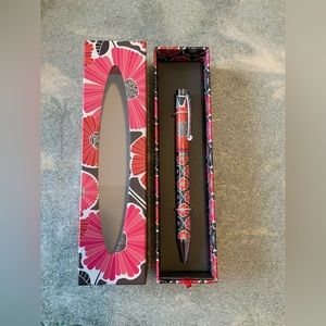 Vera Bradley click ballpoint pen. Black ink. New in box.